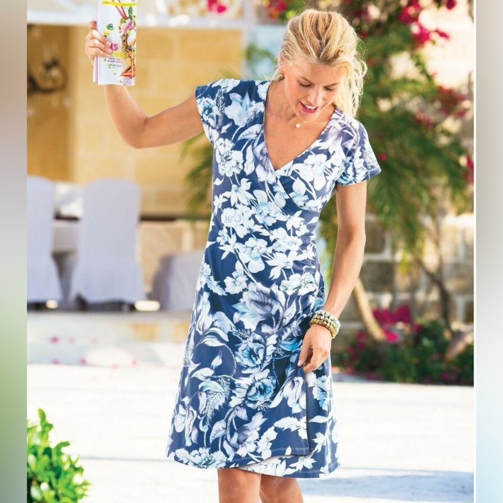 Soft Surroundings | Shapely Anywhere Faux Wrap Dress